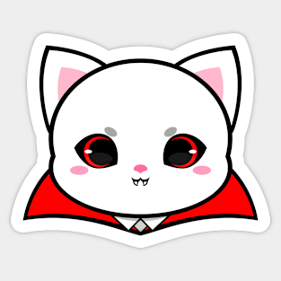 Cute Dracula Cat Sticker